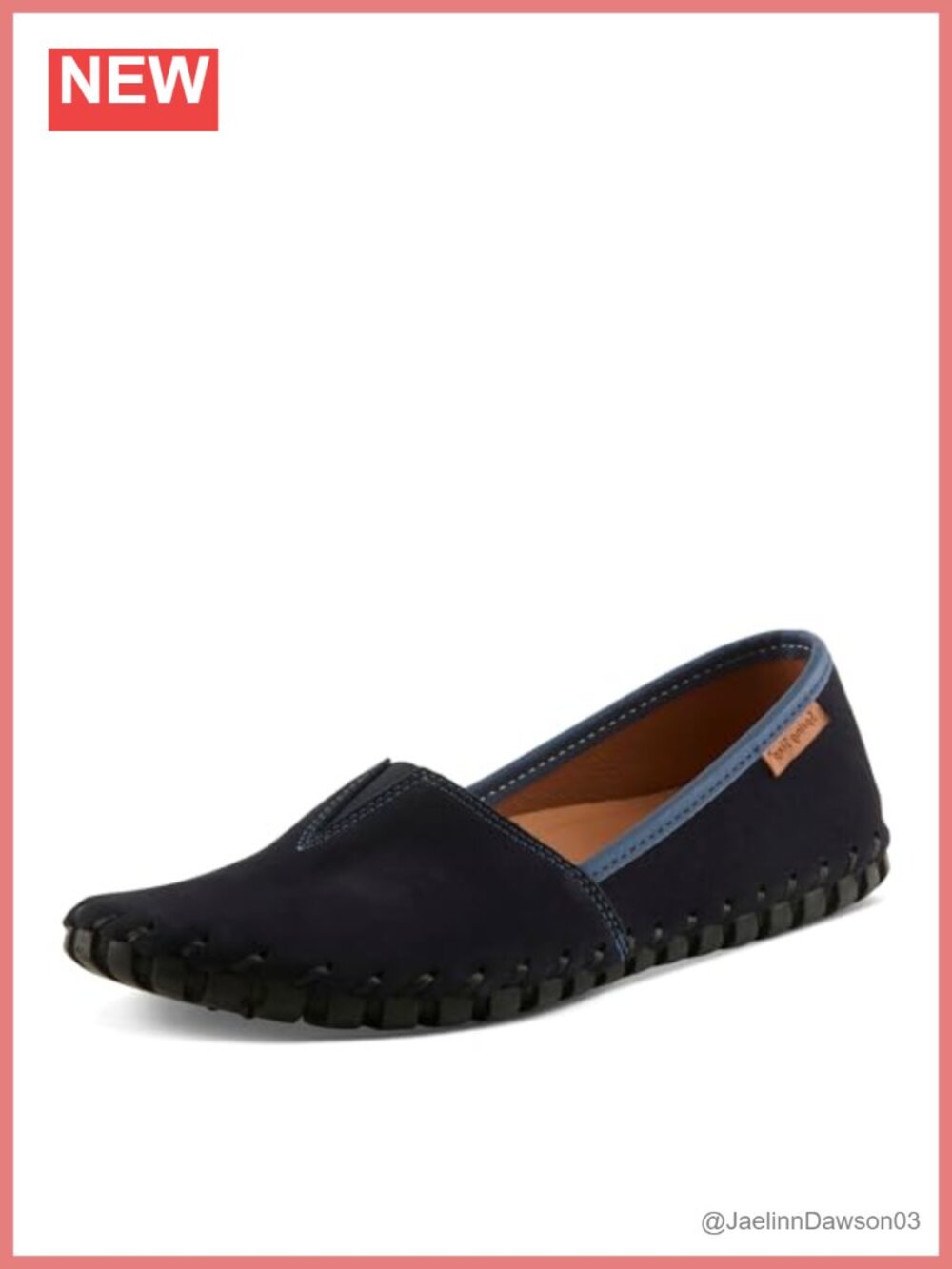 Women's Suede Slip-On Loafers Comfortable Walking Shoes Removable Insole